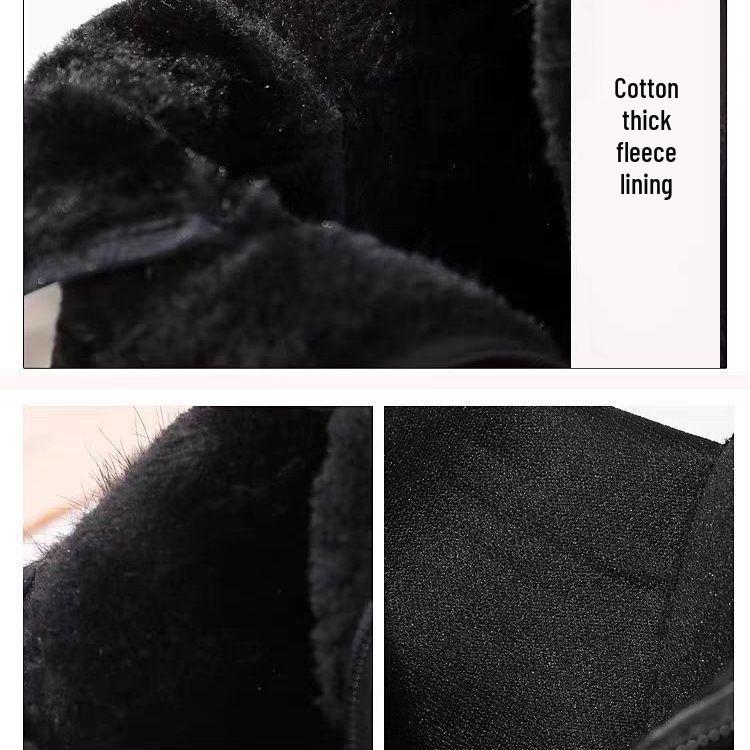 2025 Ретро Женские Мартинсы на Толстой Подошве из Лакированной Кожи - Модные Хлопковые Короткие Ботинки Британского Стиля на Осень/Зиму