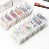 New Transparent Plastic Storage Box Photocards Small Card Storage Box Desk Organizer Box Classification Box Stationery