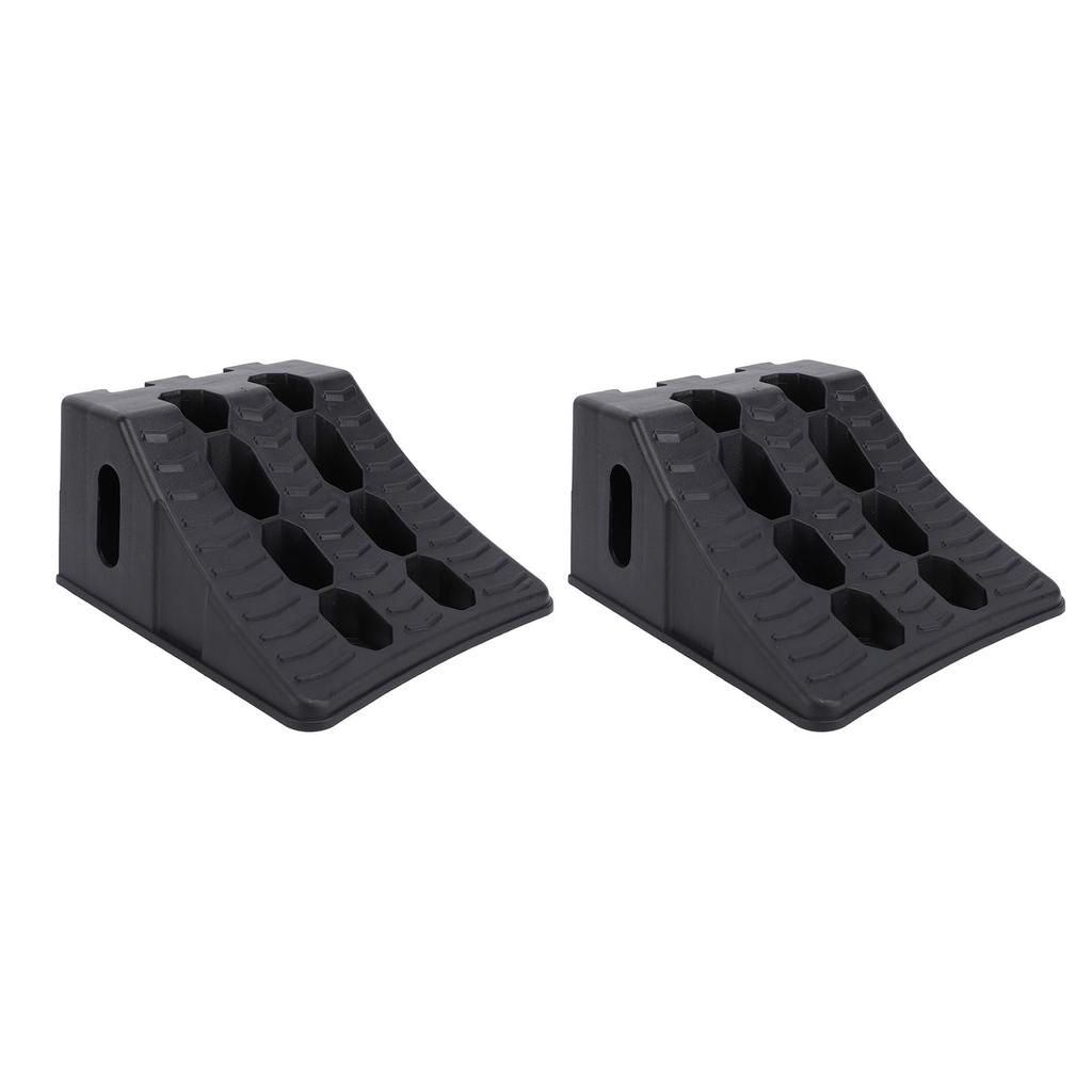 2PCS Wheel Chock Heavy Duty Anti Slip Weatherproof High Stability Wheel Wedge for Travel Trailer RV