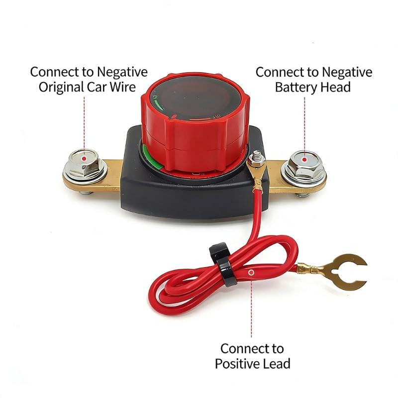 Battery Disconnect Switches With Built In Voltage Display For 12V And 24V Systems Monitoring Battery Health Easy Install