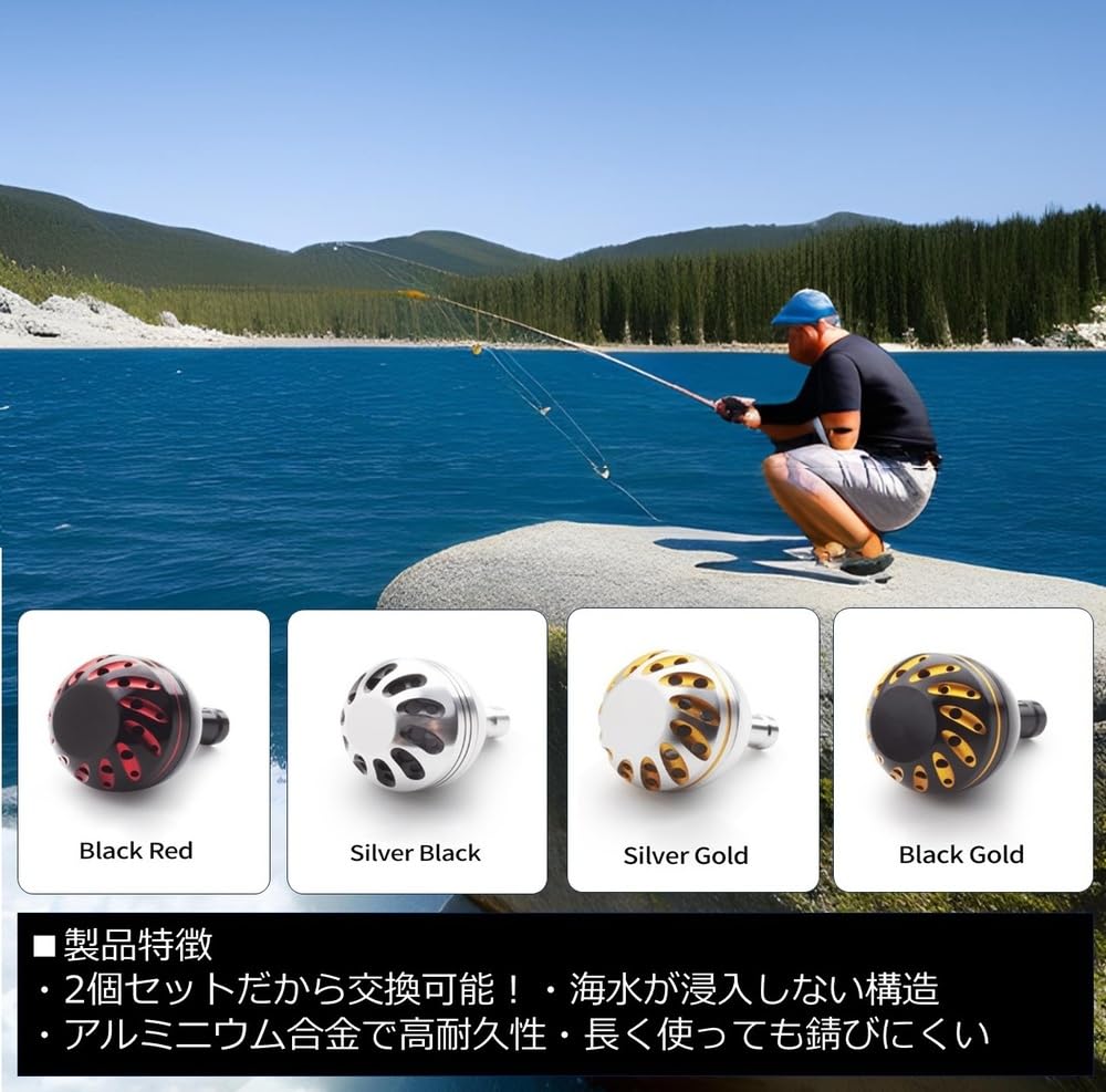 APAGAI Рукоятки катушек с круглыми ручками Power для спиннинга Универсальные ручки катушек Shimano и Daiwa 38 мм со спейсерами и пользовательскими рукоятками для начинающих Серебристый