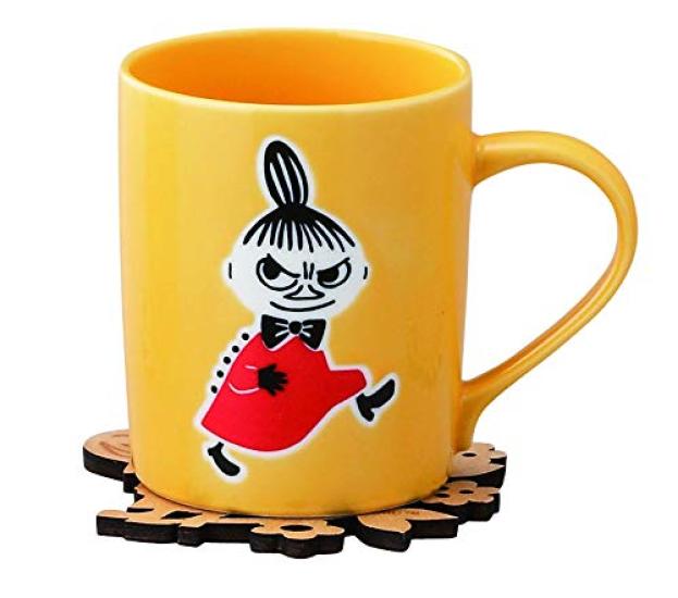 Yamaka Shoten Кружка MOOMIN с деревянной фигуркой Малыша 300 мл Муми-тролль Nordic Day Свадебная С подставкой, Моя, Прибл.. Вместимость, Товары, Стиль, Подарок маме,
