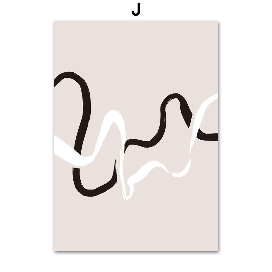 Бежевый Озерная Ферма Лодка Одуванчик Бохо Абстрактные Линии Плакаты И Принты Холст Искусство Настенное Украшение Дома Картины Для Гостиной