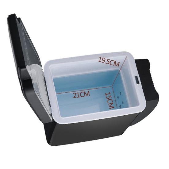 6л мини-портативный автомобильный холодильник для фруктовых напитков с подогревом и охлаждением, ящик для хранения двойного назначения