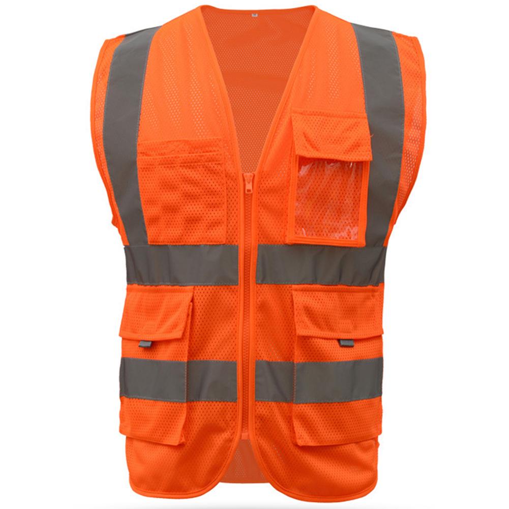 Строительный жилет с высокой степенью безопасности, светоотражающий светоотражающий жилет