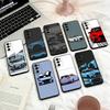 Чехол для телефона I30N Blue Cars для Samsung S25,24,23,22,30,21,10,9,Ultra,Plus,Lite,FE,4,5 G Мягкий черный чехол