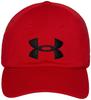 Регулируемая красная мужская кепка Under Armor Blitzing, размер единый, подходит большинству, (601)/Черный,