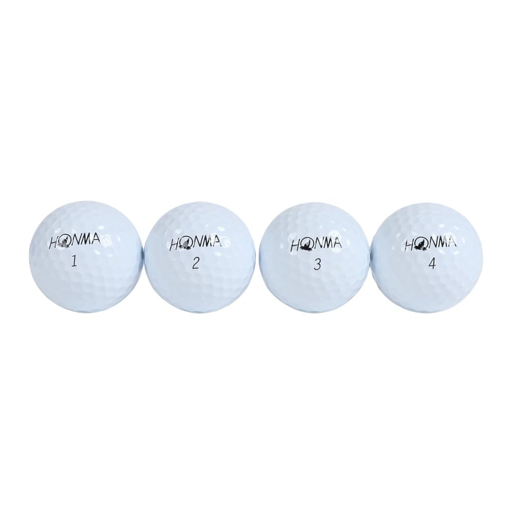 Honma and Golf 2024 1 Dozen White and Tour TOUR WORLD BT2402 Golf Honma White TW-X TW-S Balls, Model, (12 Balls), Yellow, 3-Piece, Style, Spin,