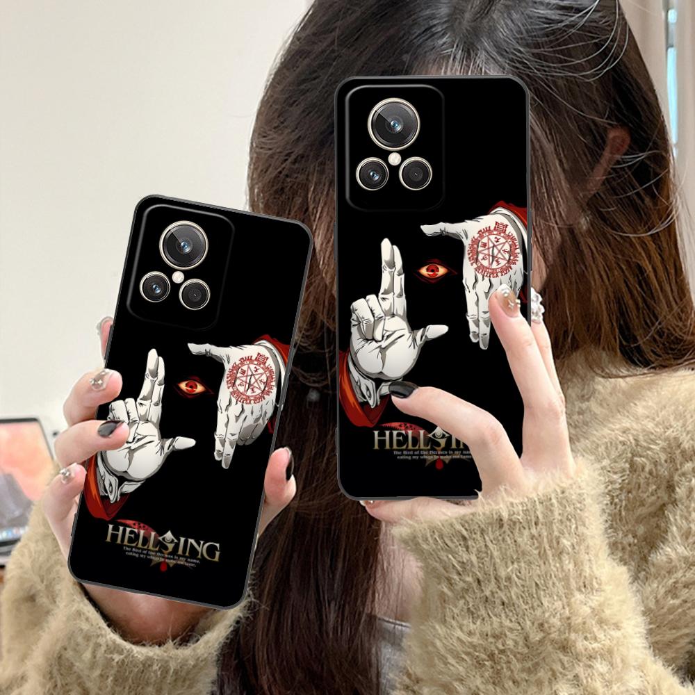 Чехол для телефона Аниме Алукард Хеллсинг для Realme GT 8 Neo Pro C75 73 71 C67 65 C55 53 C35 31 C20 15 Цветная печать Красивый