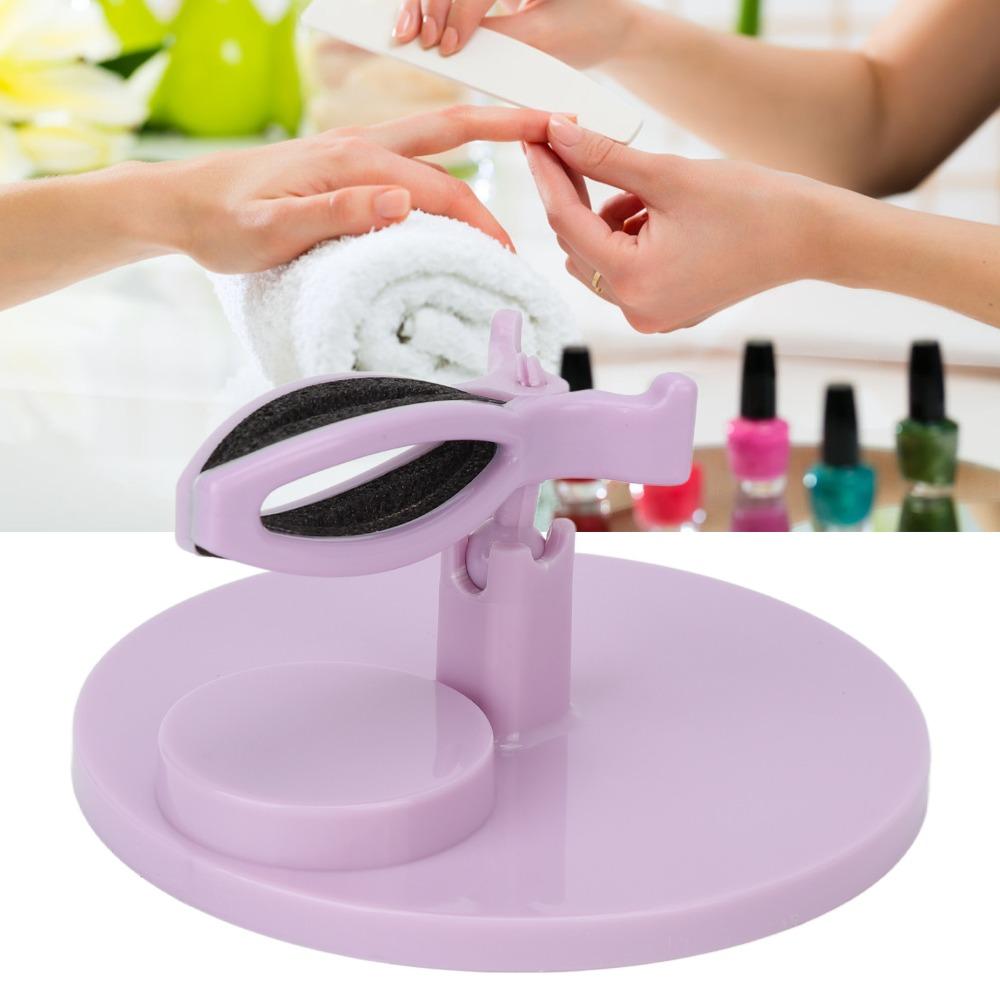 Anti-Fall Stable Base Tilted Nail Polish Stand Ideal For Home Diy Manicure Use