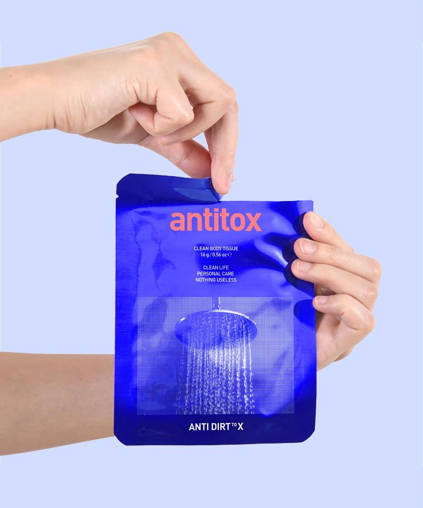 [Refreshing Deodorant Tissue] Anti-Tox Clean Body Tissue [Pack of 10]