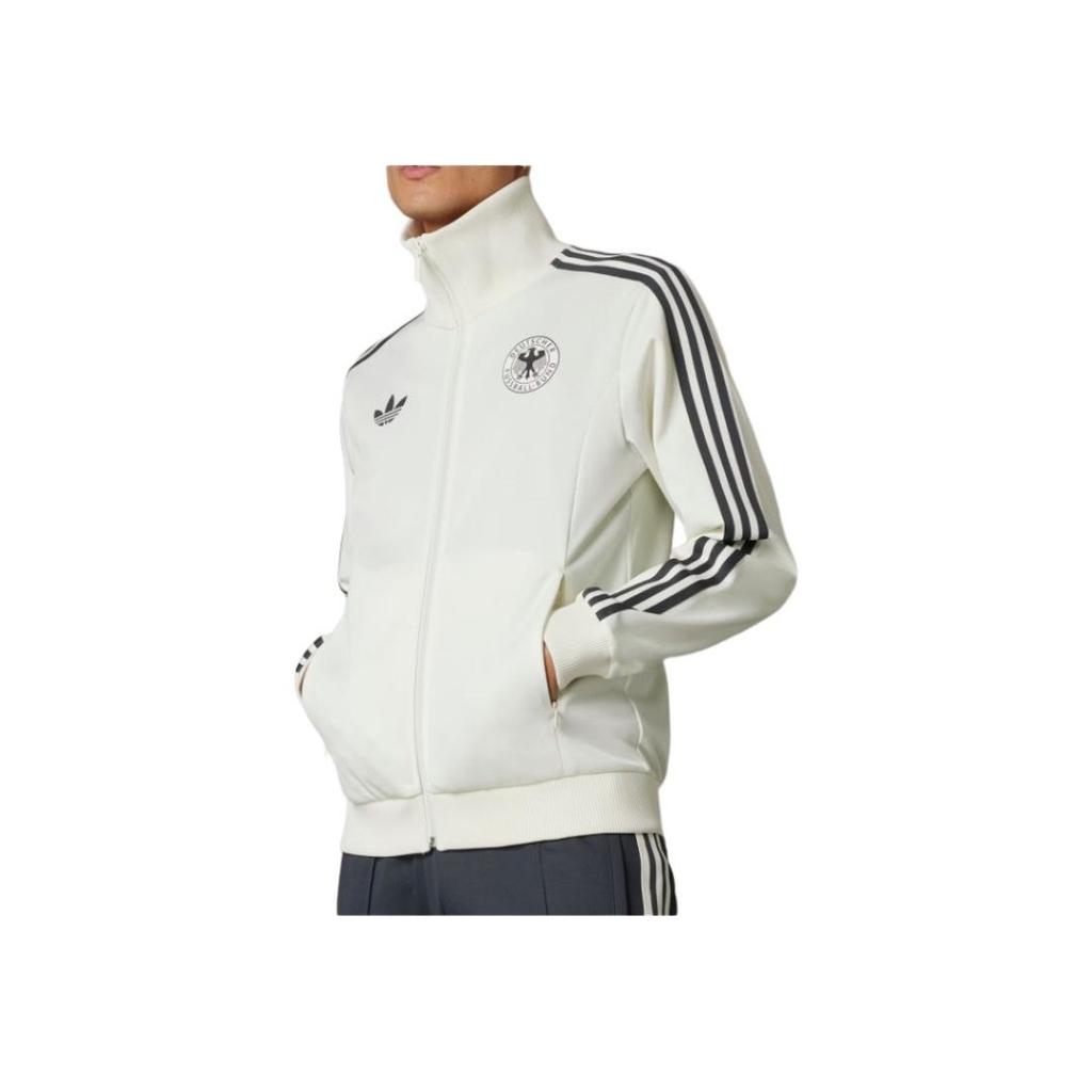 Adidas Немецкий Beckenbauer Track Top (Размеры KR) Off White Мужская уличная одежда IU2100