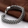 Bracelet for Men Male Snake Chain On Hand Double Link Chains Bracelets Armband Male Jewelry Stylish Stainless Steel Ball Chain
