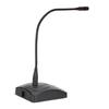 Gooseneck Microphone Desktop 6.35mm Cable Gooseneck Microphone with Light for Conferences Broadcast