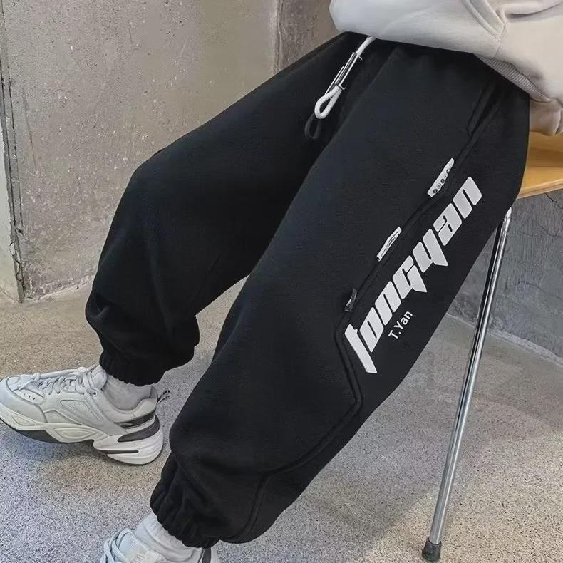 Мужские спортивные штаны в уличном стиле весна-осень 2024 – Модные и стильные