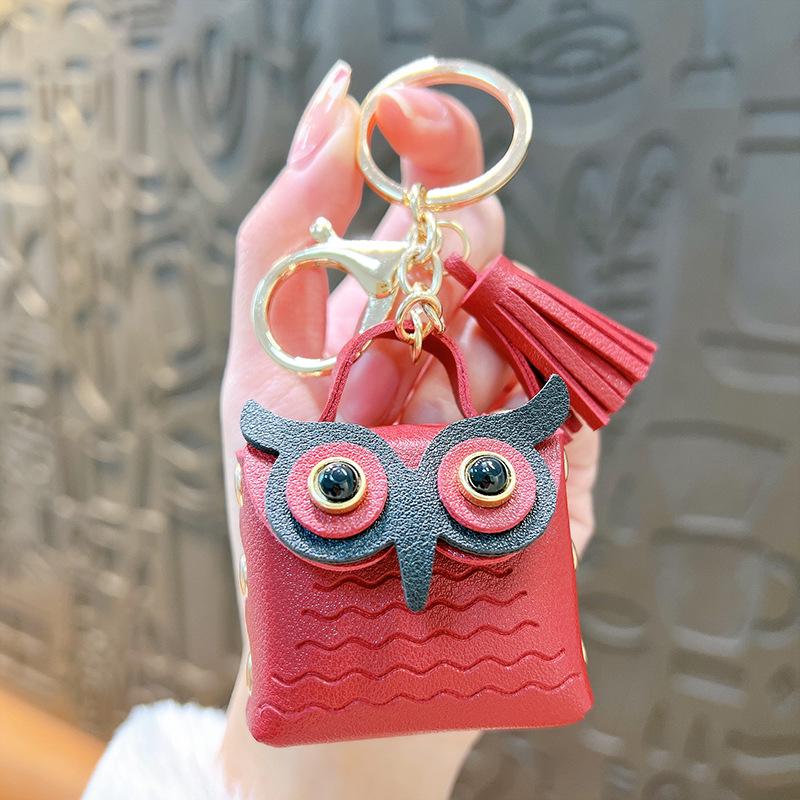 Креативный брелок-кошелек в виде совы: Изысканная мини-сумочка-подвеска для небольших украшений и подарков