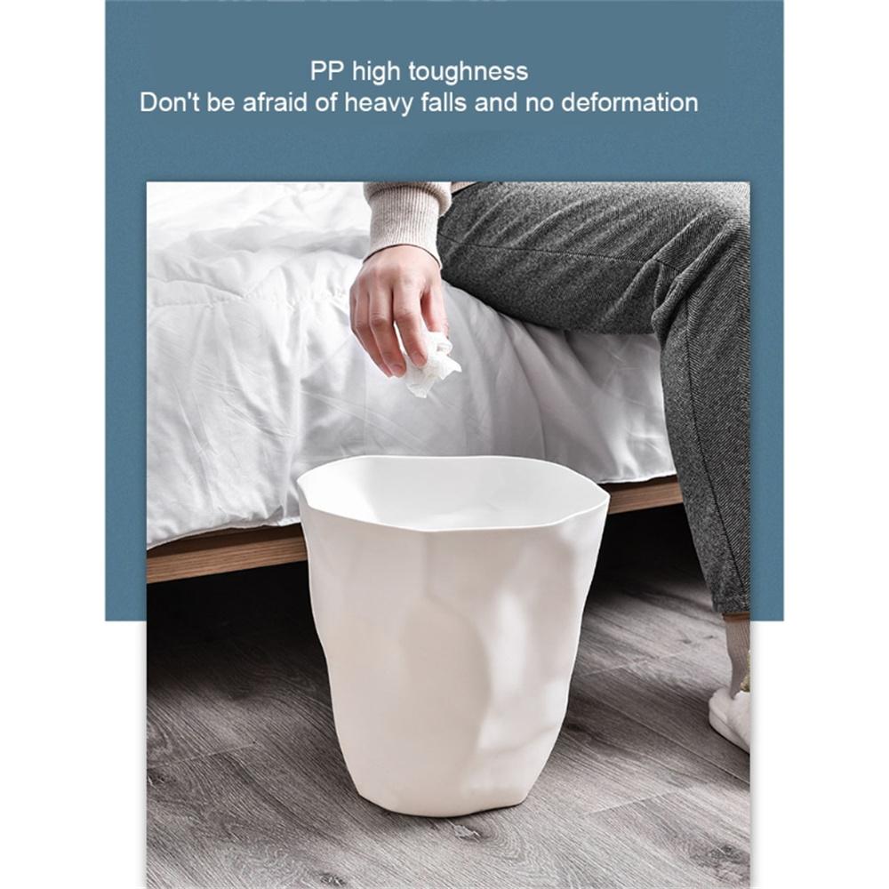 Мусорное ведро Pp Бытовая Креативная Ванная Кухня Мусорное ведро для кухни Черный/синий/белый Современный Простой Мусорное ведро Туалет Мусорное ведро