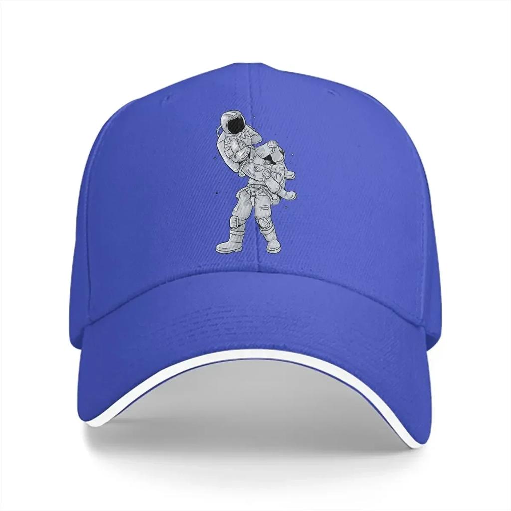 Pure Color Dad Hats Astronaut Galactic Flying Armbars Classic Womens Hat Sun Visor Caps Jiu Jitsu BJJ Peaked Cap