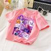 Детская одежда, футболка KPop Demon Hunters с мультяшным принтом, футболки Харадзюку для детей, подарок для киноманов 2025, хлопковые футболки на лето