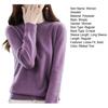 Women Sweater Solid Color Round Neck Long Sleeve Slim Fit Top Casual Autumn Winter Knitting Tops Travel Daily Wear