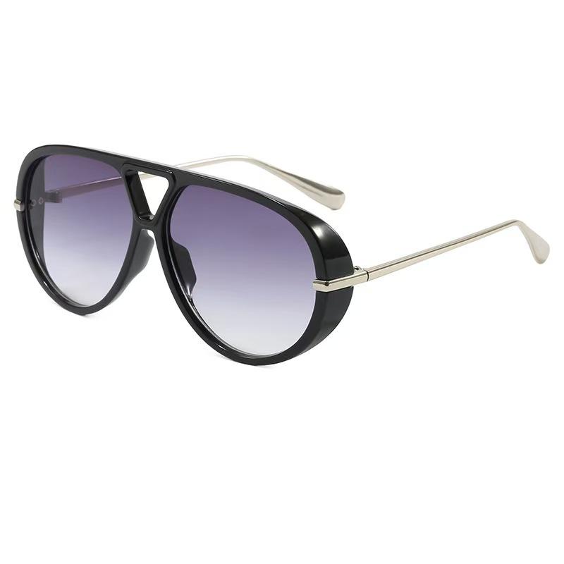 Солнцезащитные очки-авиаторы, персонализированные солнцезащитные очки Seaside Vacation с большой оправой, преувеличенная ретро-жаба