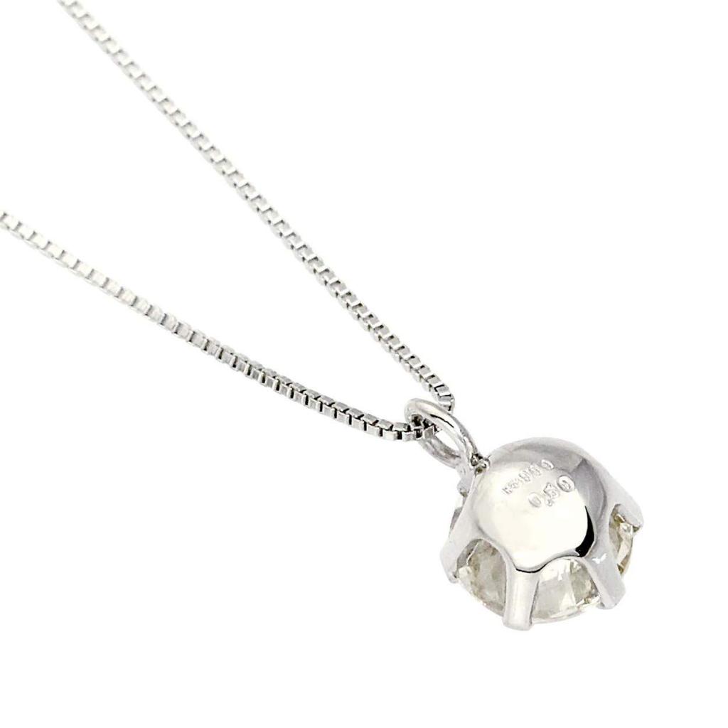 Ожерелье из чистой платины PT999 с бриллиантом или более, 1 шт., 6 зубцов [Sears] 0,5 карата sp70-0001