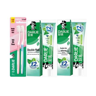 Набор зубной пасты и зубной щетки Hawley Double Mint