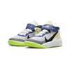 Nike Team Hustle D 10 FlyEase PS Белые разноцветные детские кроссовки Laser-Orange Black FB1881-101