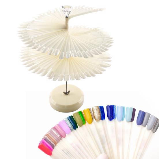 1 комплект, прозрачные палочки для образцов цвета ногтей, дисплей для гель-лака, спиральные палочки для образцов ногтей, прозрачные акриловые накладные кончики ногтей, аксессуары для дизайна ногтей