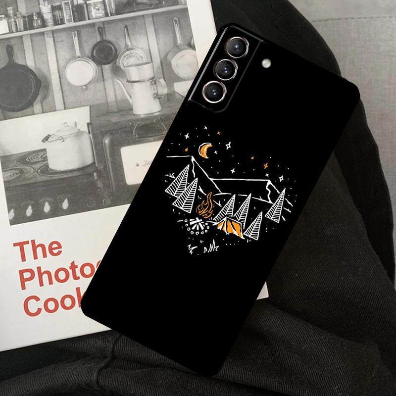 Nature Camping Art Phone Case For Samsung Galaxy S22 S23 S24 Ultra S20 S21 S24 FE S9 S10 Plus Note 10 20 Ultra