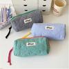 1PC Color Checkered Pencil Case Girls' Stationery Makeup Bag New Storage Bag