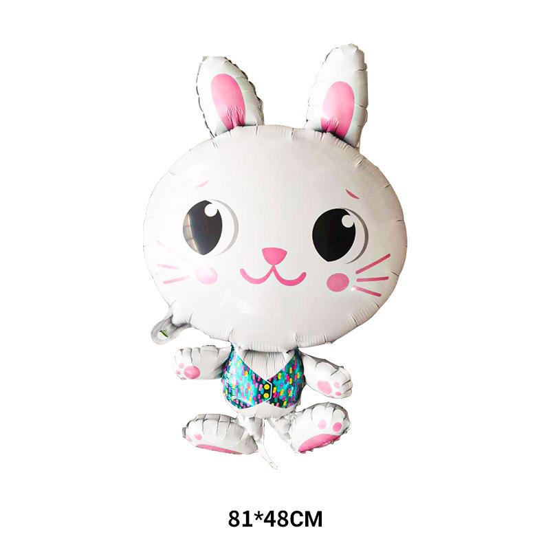 Aluminum Film Balloon Easter Egg Rabbit Chick Modeling Easter Party Decoration Arrangement Special-Shaped Balloon