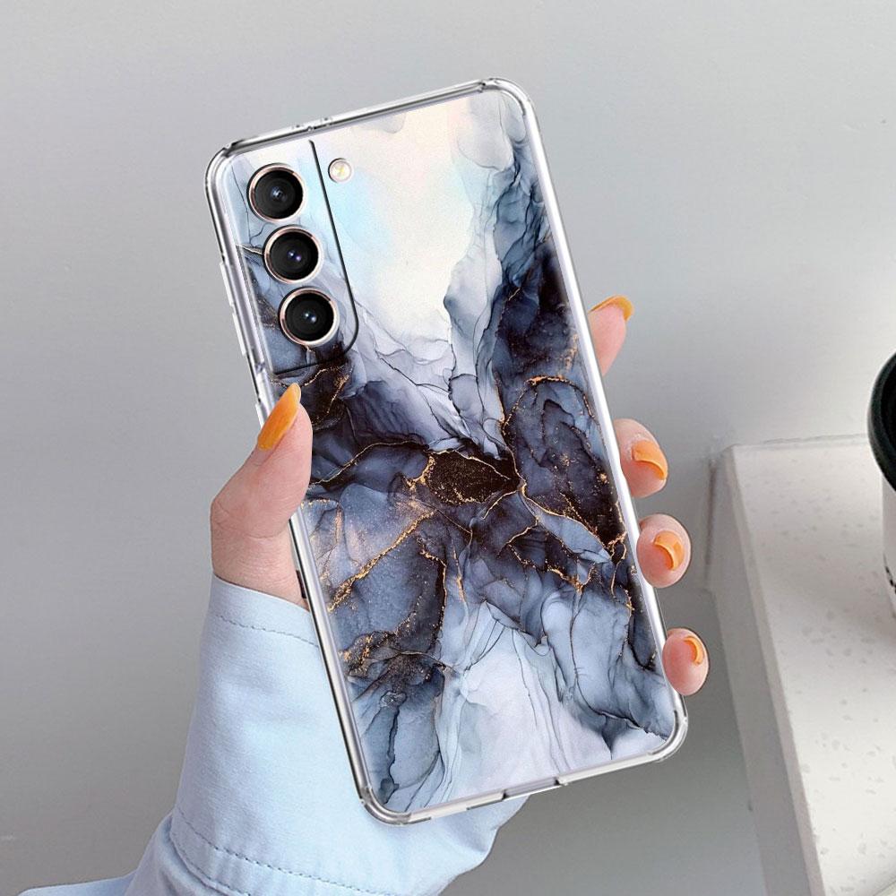Прозрачный чехол для телефона Samsung Galaxy S21 Ultra S20 FE S10 Plus S9 S8 Note 20 10 Мягкий силиконовый чехол с роскошным мраморным узором