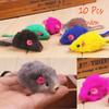 Color Random Mini Pet Supplies Kitten Puppy Cat Play Toys Fake Mouse Simulation Mice Squeak Noise