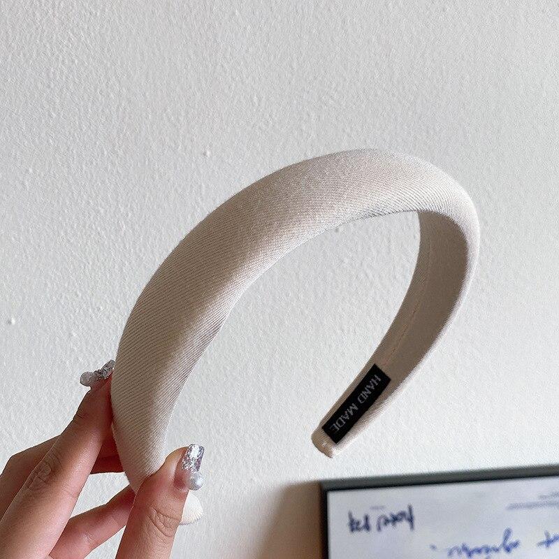 Новые корейские женские широкие ленты для волос, головной убор, винтажный простой обруч для волос с принтом, резинки для волос, аксессуары для волос для девочек, головные уборы