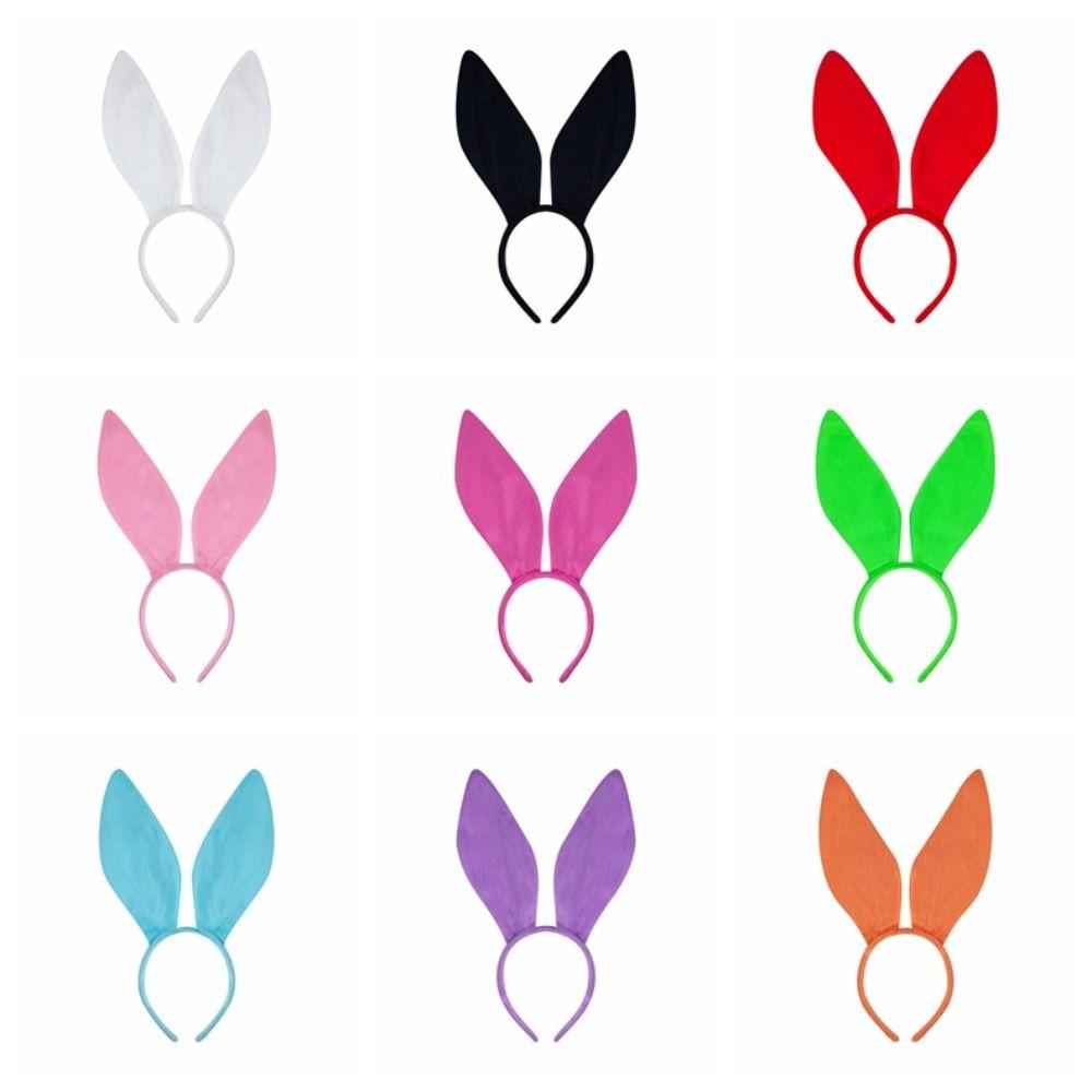 Ткань Пасхальный день обруч для волос Милый фестиваль аксессуары для волос Смешной ободок с ушками кролика Семья