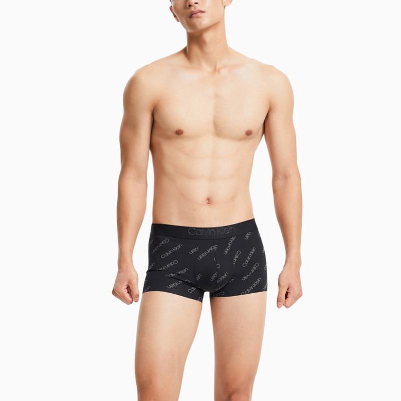 Calvin Klein Черные боксеры с принтом логотипа и низкой посадкой, мужское нижнее белье NB3006-10W