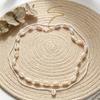 2PCS/Set Simple White Shell Bead Tassel Waist Chain for Women Summer Beach Vacation Accessory Layering Body Chain Gift