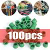 Зеленый Кондиционирование 100/50 шт 1/4'' Зарядный Шланг 1/4'' Прокладка Клапана Комплект Уплотнений для Ремонта Манифольда Замена Автоаксессуары Новые