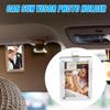 Acrylic Car Sun Visor Photo Holder Magnetic Picture Holder Clip  Car Interior