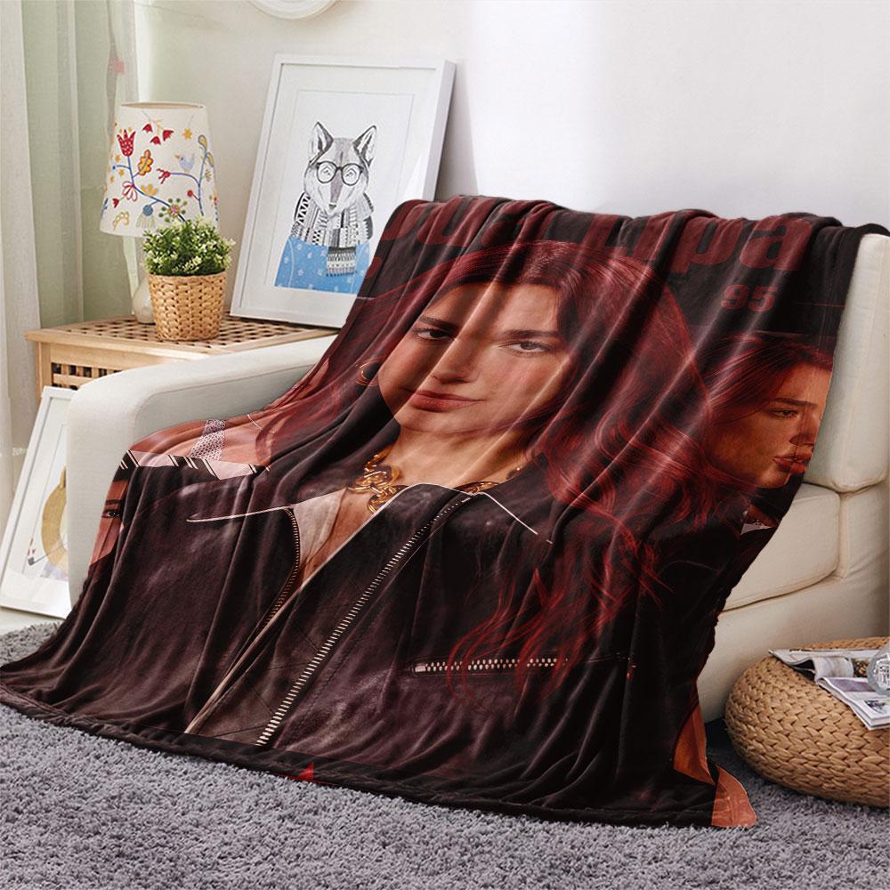 Dua Lipa Pop Diva Blanket, High quality Comfortable for All Seasons, Home Decor, Warmth and Comfort