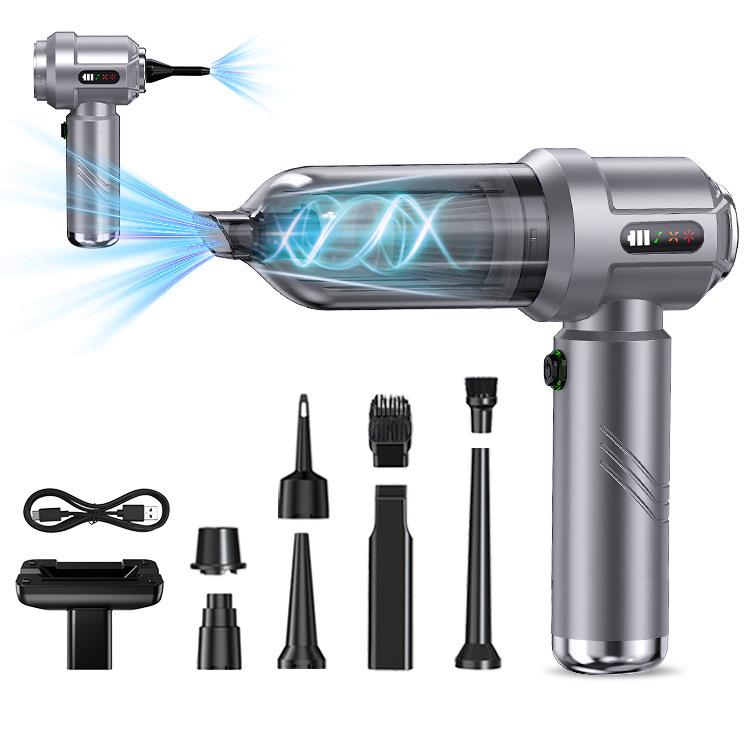 Автомобильный пылесос Бесщеточный Автомобильная беспроводная зарядка Автомобиль Дом Автомобиль Маленький Мини Высокая мощность Воздуходувка для пыли