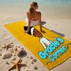 proof beach towel with a Gracie's Corner pattern - soft,absorbent,quick-drying,machine washable - perfect for swimming,camping,bathing