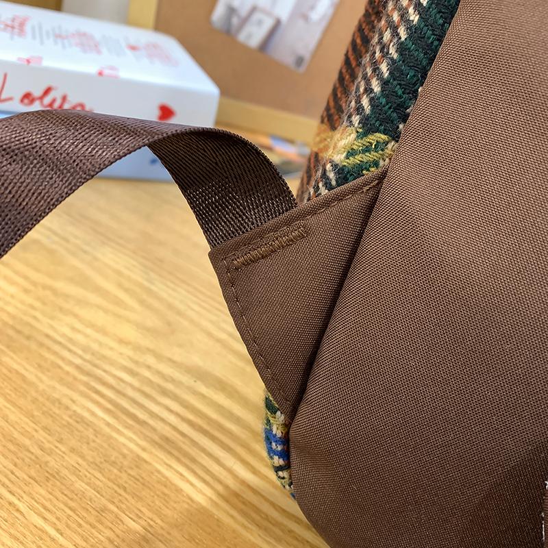 Винтажный клетчатый школьный рюкзак для женщин