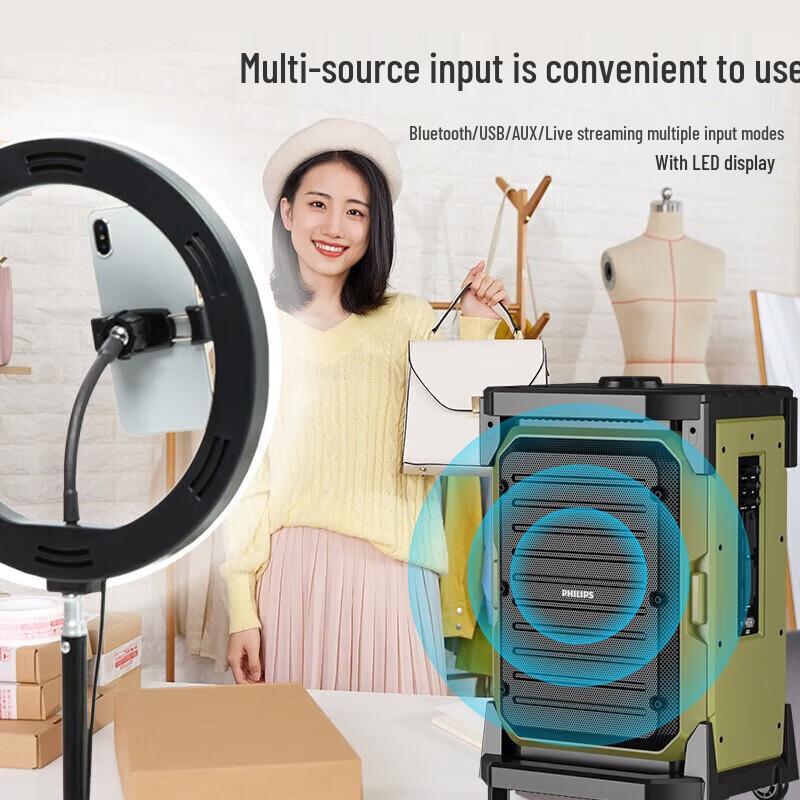 Philips SD80 Portable Bluetooth Trolley Speaker