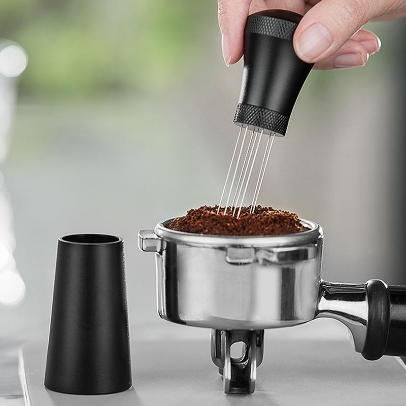 Инструмент для распределения эспрессо, иглы из нержавеющей стали 304, установлены 10 дополнительных игл для замены мешалки для эспрессо