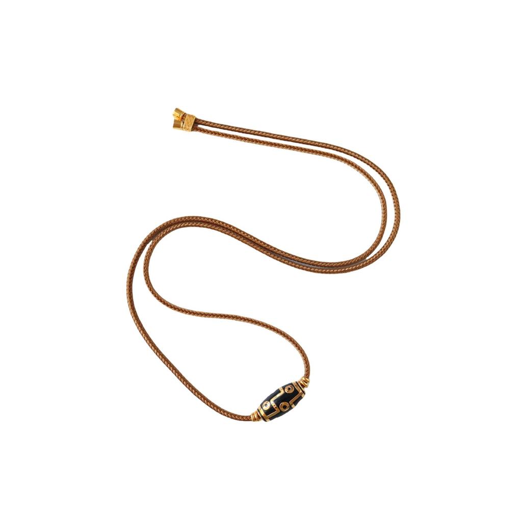 Элегантное ожерелье Дзи с девятью глазами - Регулируемая роскошная цепочка-свитер для женщин