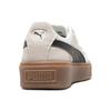 Puma Suede Platform Core Whisper White Black Women Sneakers 363559-01