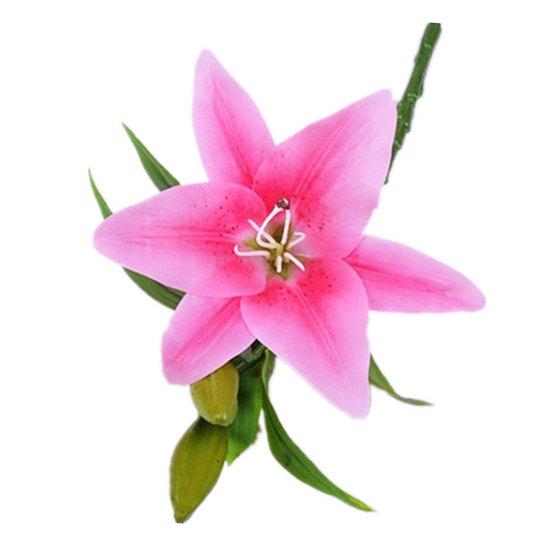 1шт искусственный цветок лилии поддельные растения домашний офис кафе украшение свадебной вечеринки