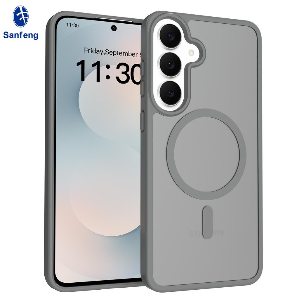 Применимо для Amazon чехол для мобильного телефона Samsung Galaxy S26FE противоударный матовый s25 магнитный чехол в наличии оптом